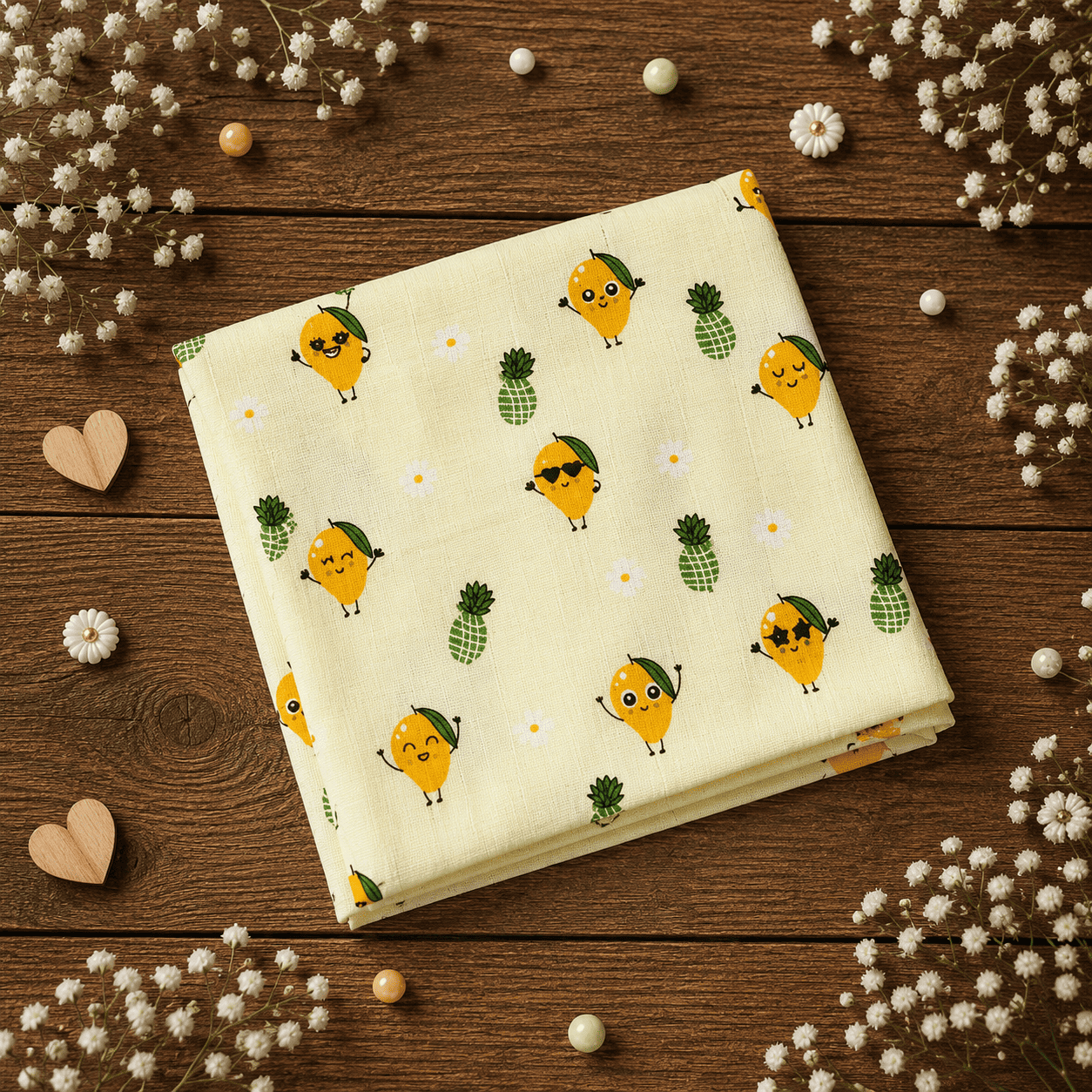 Muslin Bath Towel - Mango