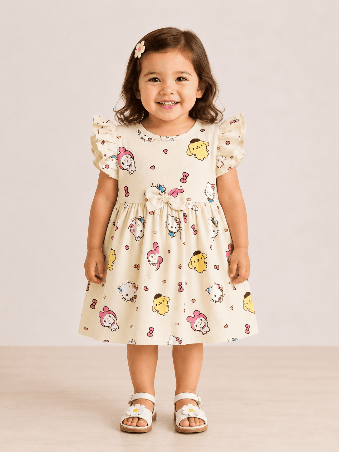 Frill Sleeve Frock - Kitty
