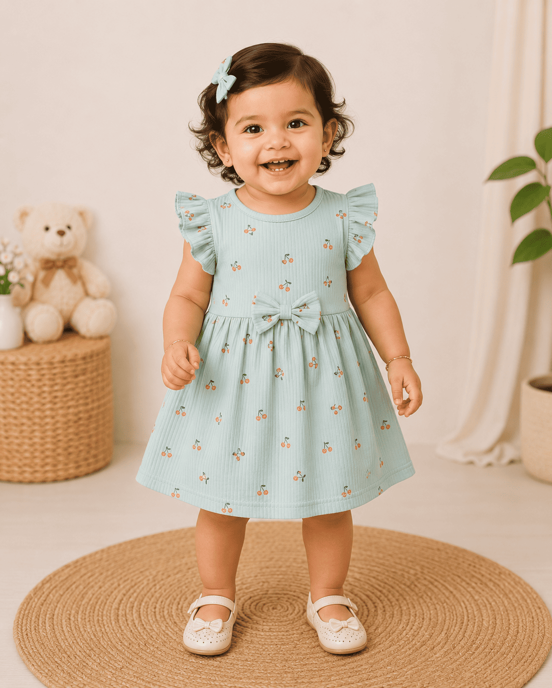 Frill Sleeve Frock - Buy 5 for 999₹