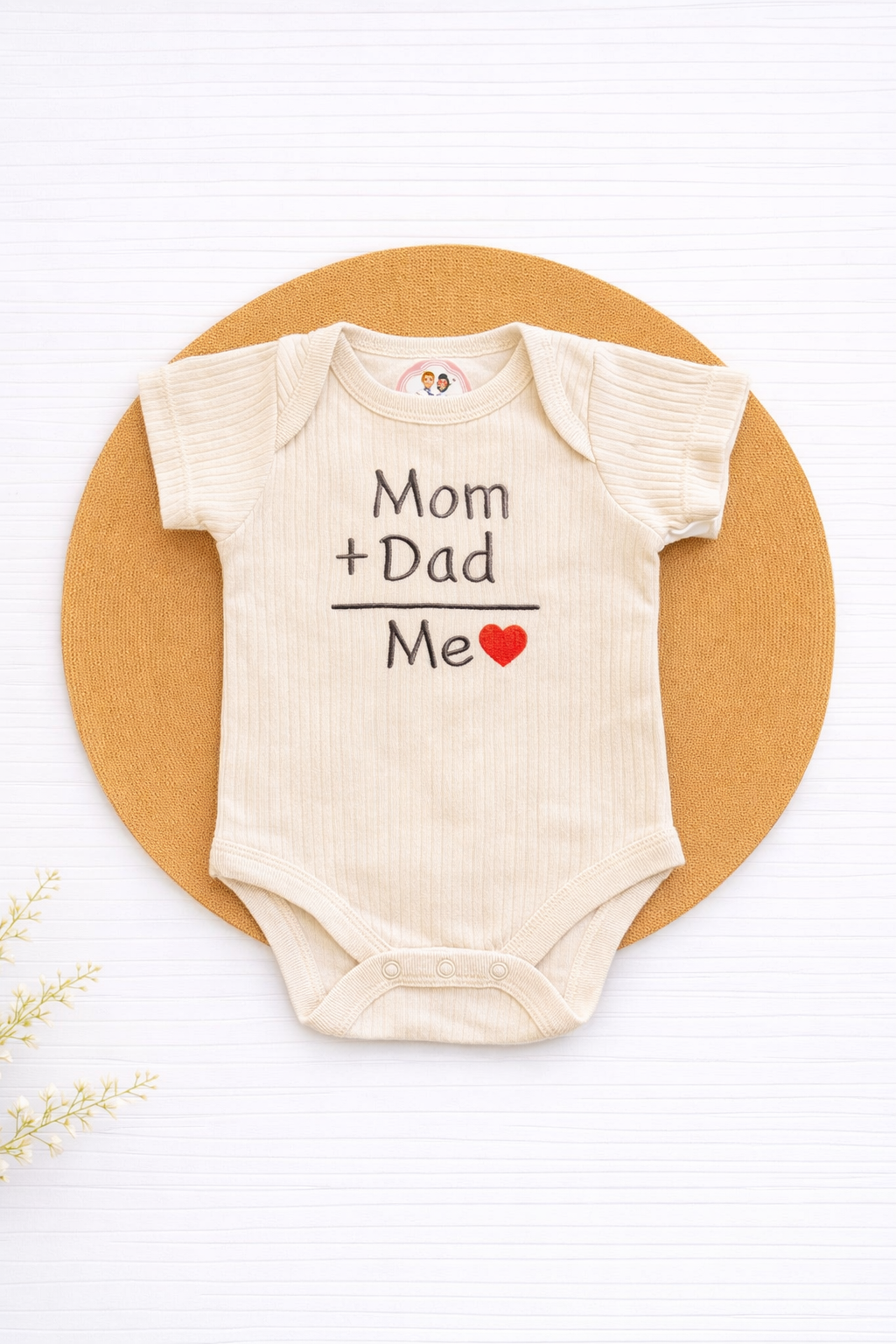 Onesie- Beige Mom+Dad= Me❤️