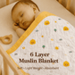 Muslin Receiving Blanket - Yellow Duck