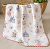 4 Layer Receiving Blanket - Circus Elephant