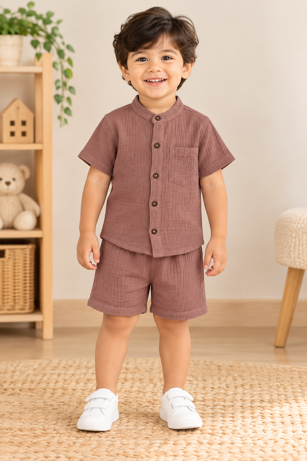 Premium Muslin Co-Ord Set for Boys