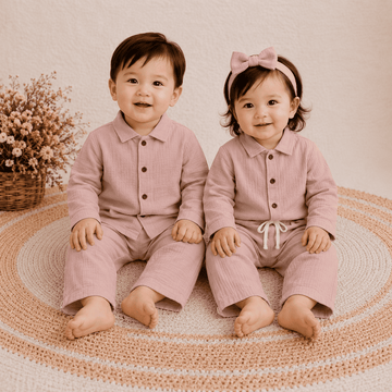 Premium Muslin Fullslevee Shirt with Pant Set