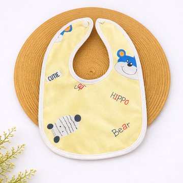 Muslin Baby Bib - Yellow Colour