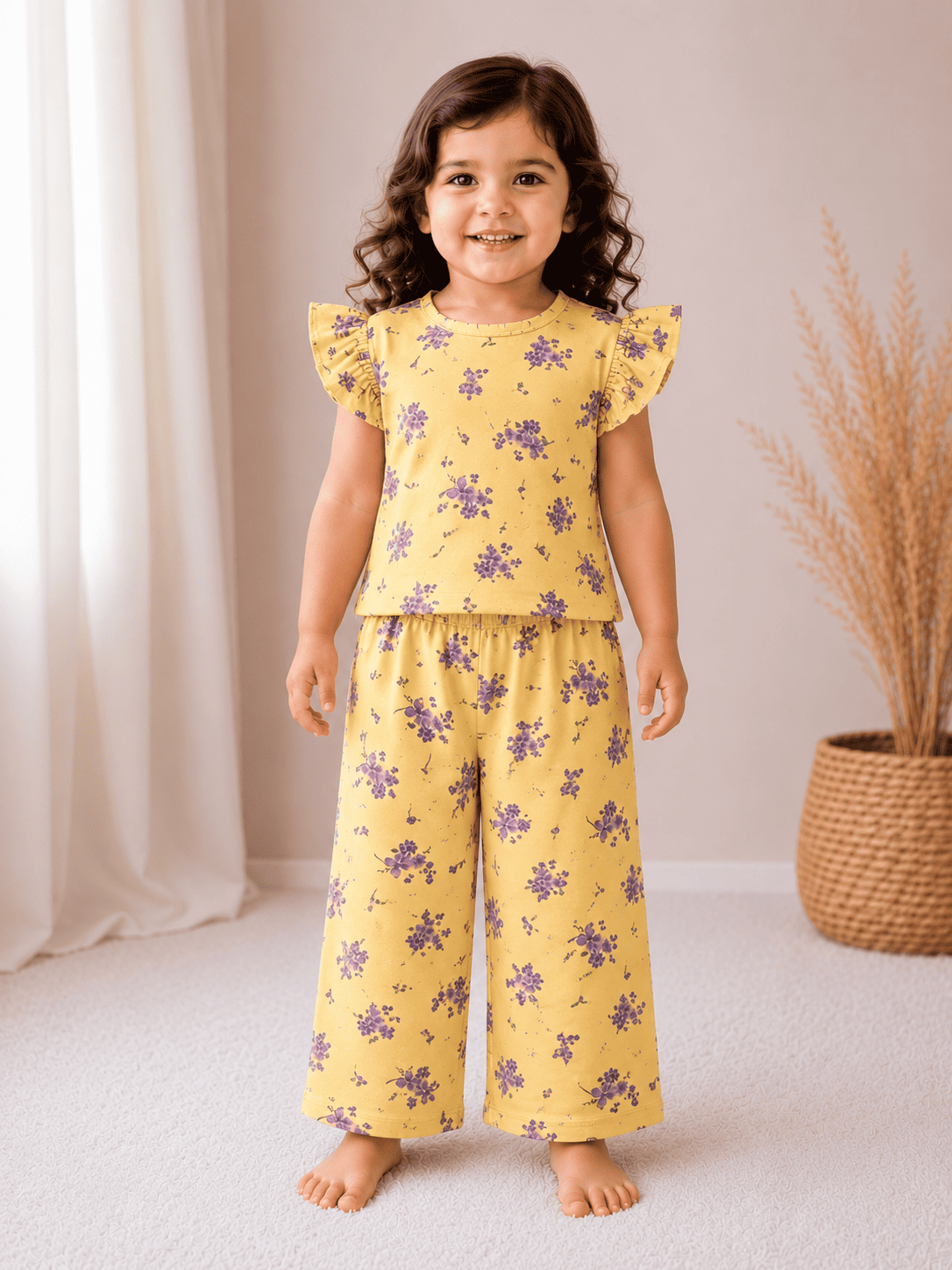 Frill Sleeve Palazzo Co-ord Sets