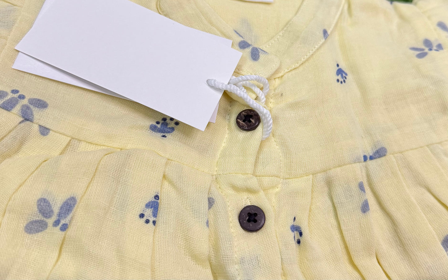 Muslin Girls Co-ords Set - Yellow colour