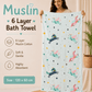 Muslin 6 Layer Bath Towel- Unicorn