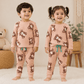 Full Sleeve Co-ords Set - Brown Teddy Bear