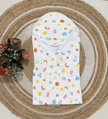 Muslin 2 layer Hooded Towel- Shapes