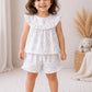 Premium Muslin Sleeveless Frill Top & Shorts Set