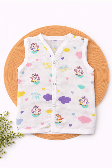Muslin Jabla - Baby Unicorn