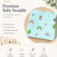 Premium Muslin Swaddle - Green Bear with Tree