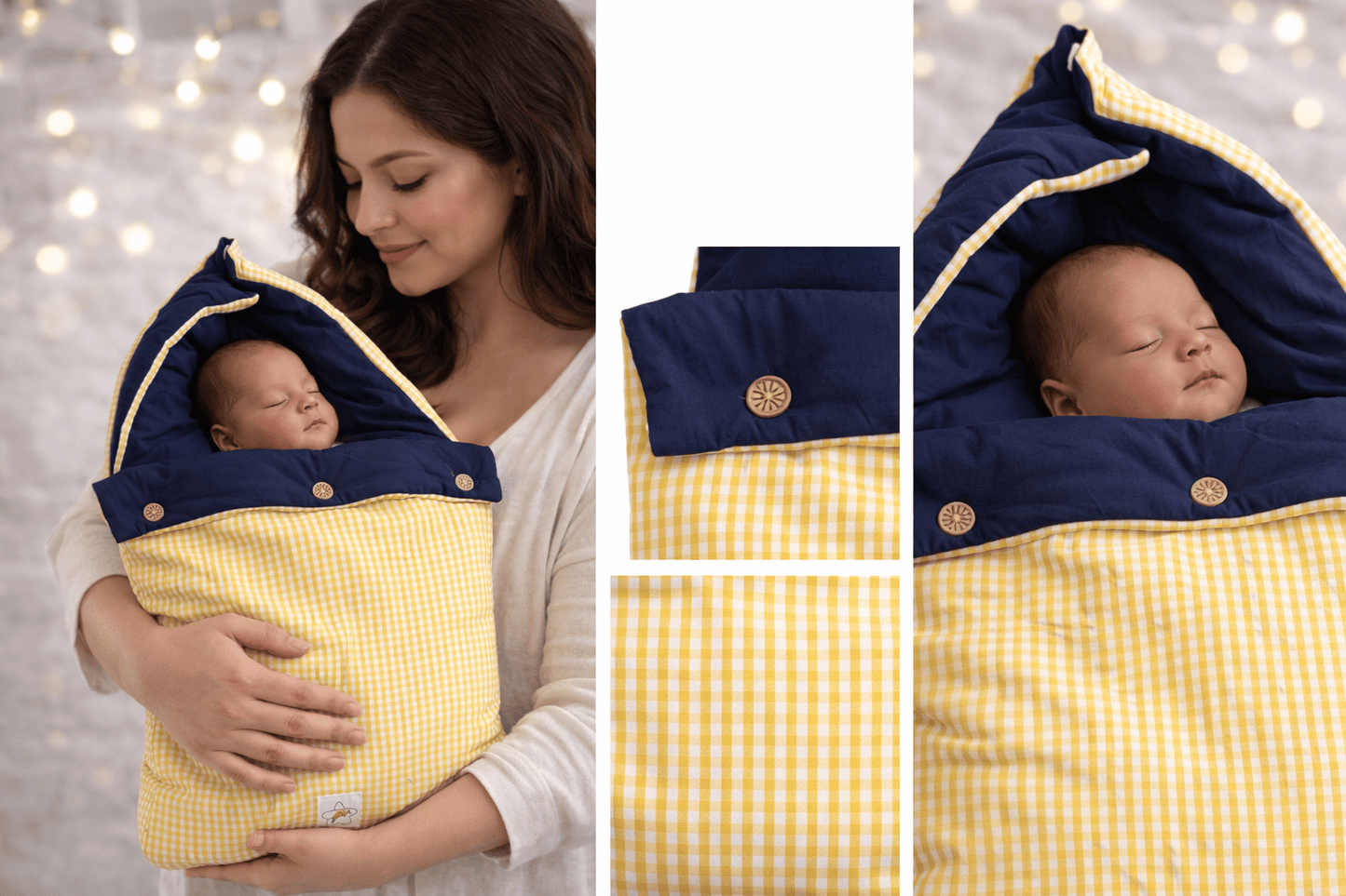 Premium Muslin Carry Nest - Yellow