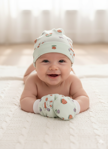 Cap & Mittens Set