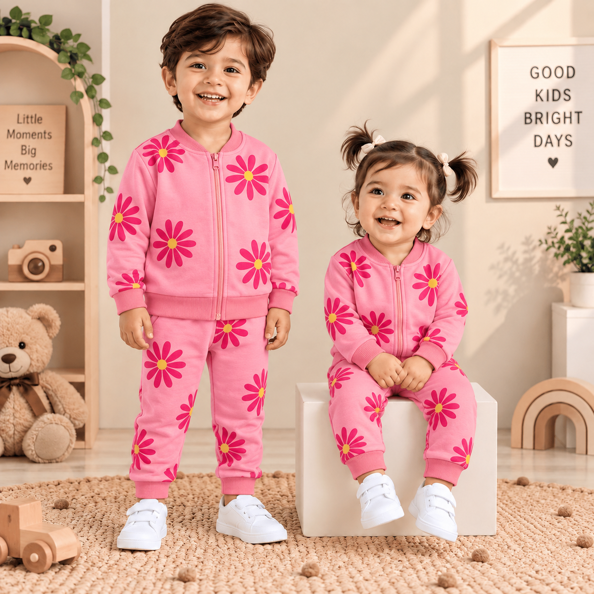 Pre-Winter Front Zip Co-Ord Set - Buy3 @999₹