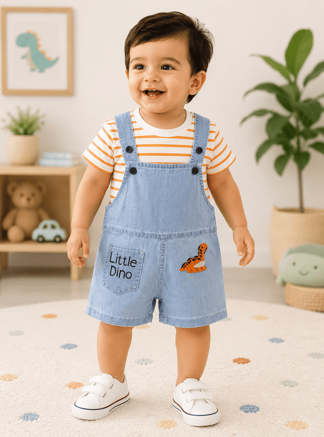 Denim Dungaree Set
