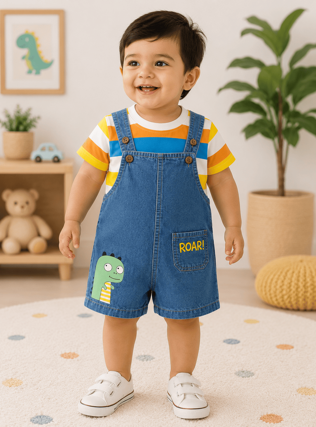 Denim Dungaree Set