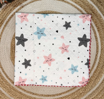 4 Layer Receiving Blanket - Little Star