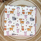 4 Layer Receiving Blanket- Animals