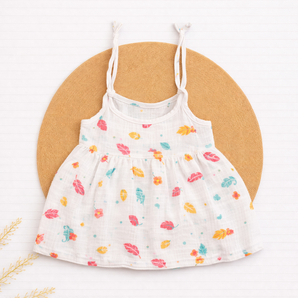 Muslin Knot Frock- Feather