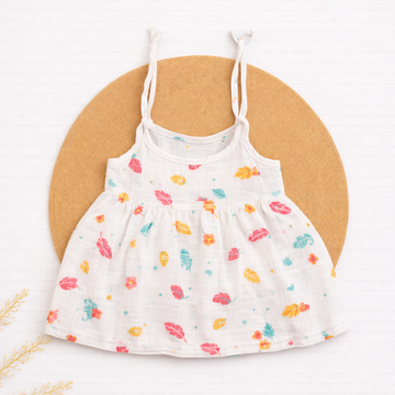 Muslin Knot Frock- Feather