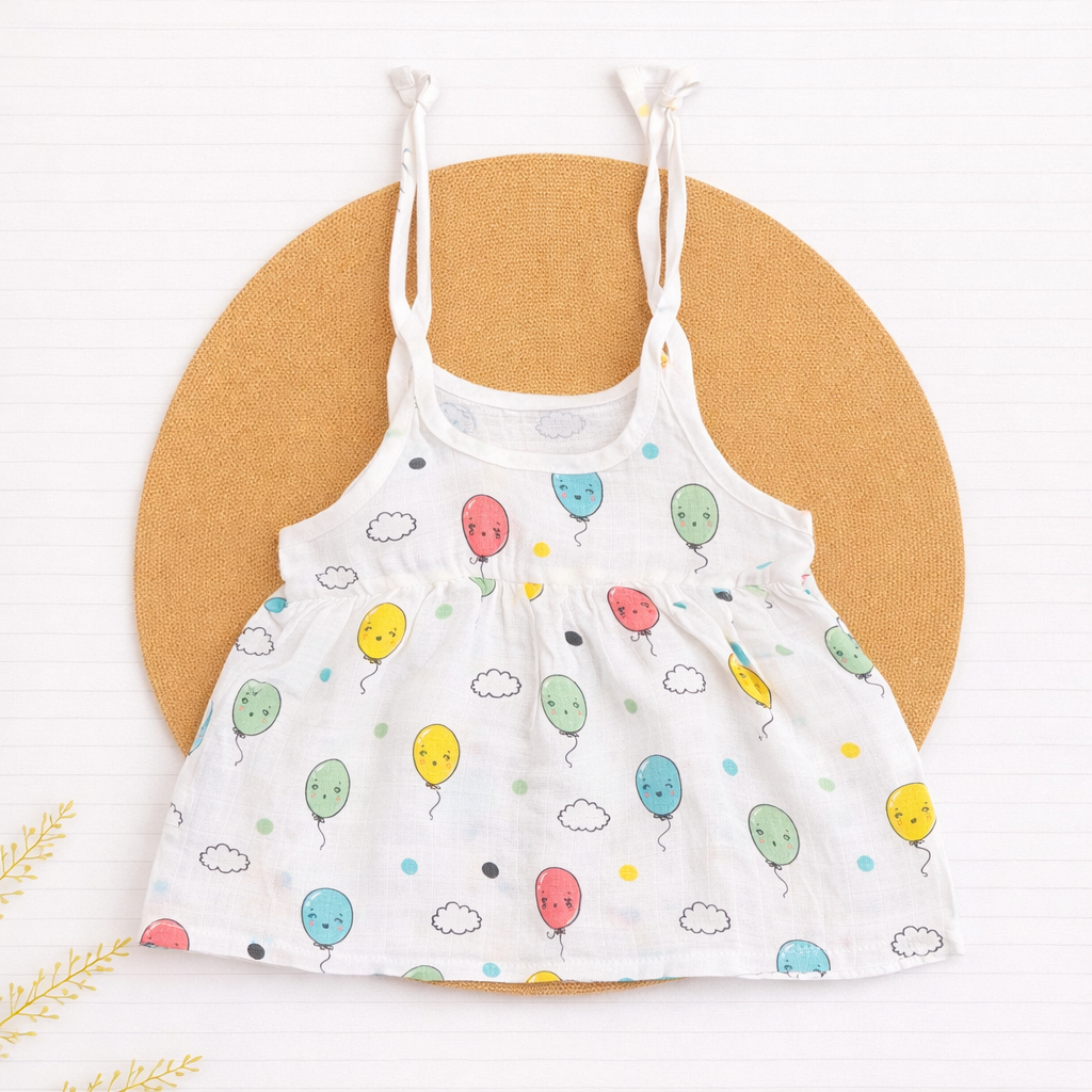 Muslin Knot Frock- Balloon