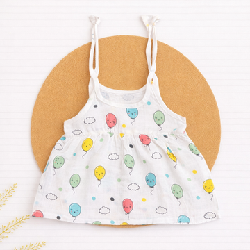 Muslin Knot Frock- Balloon