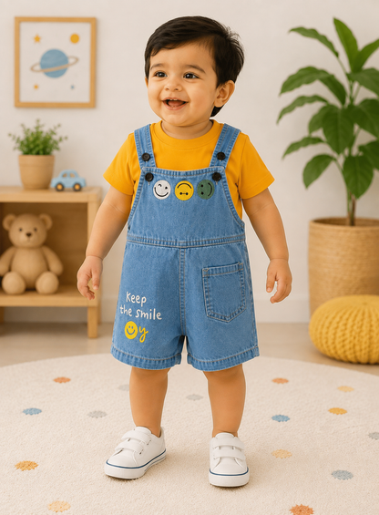 Denim Dungaree Set