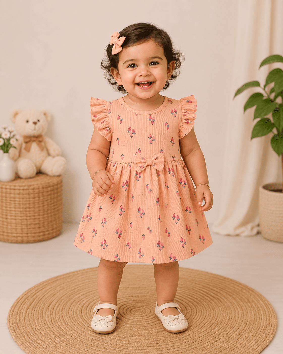 Frill Sleeve Frock - Buy 5 for 999₹
