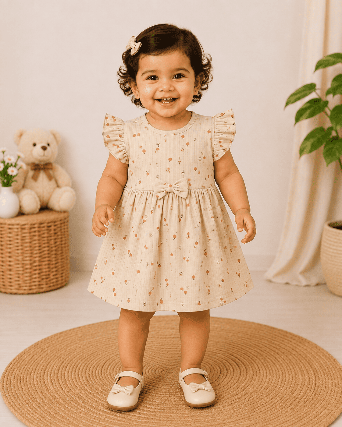 Frill Sleeve Frock - Buy 5 for 999₹