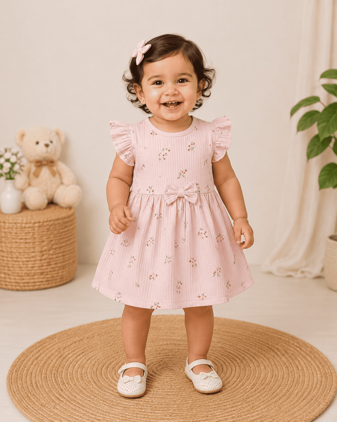 Frill Sleeve Frock - Buy 5 for 999₹