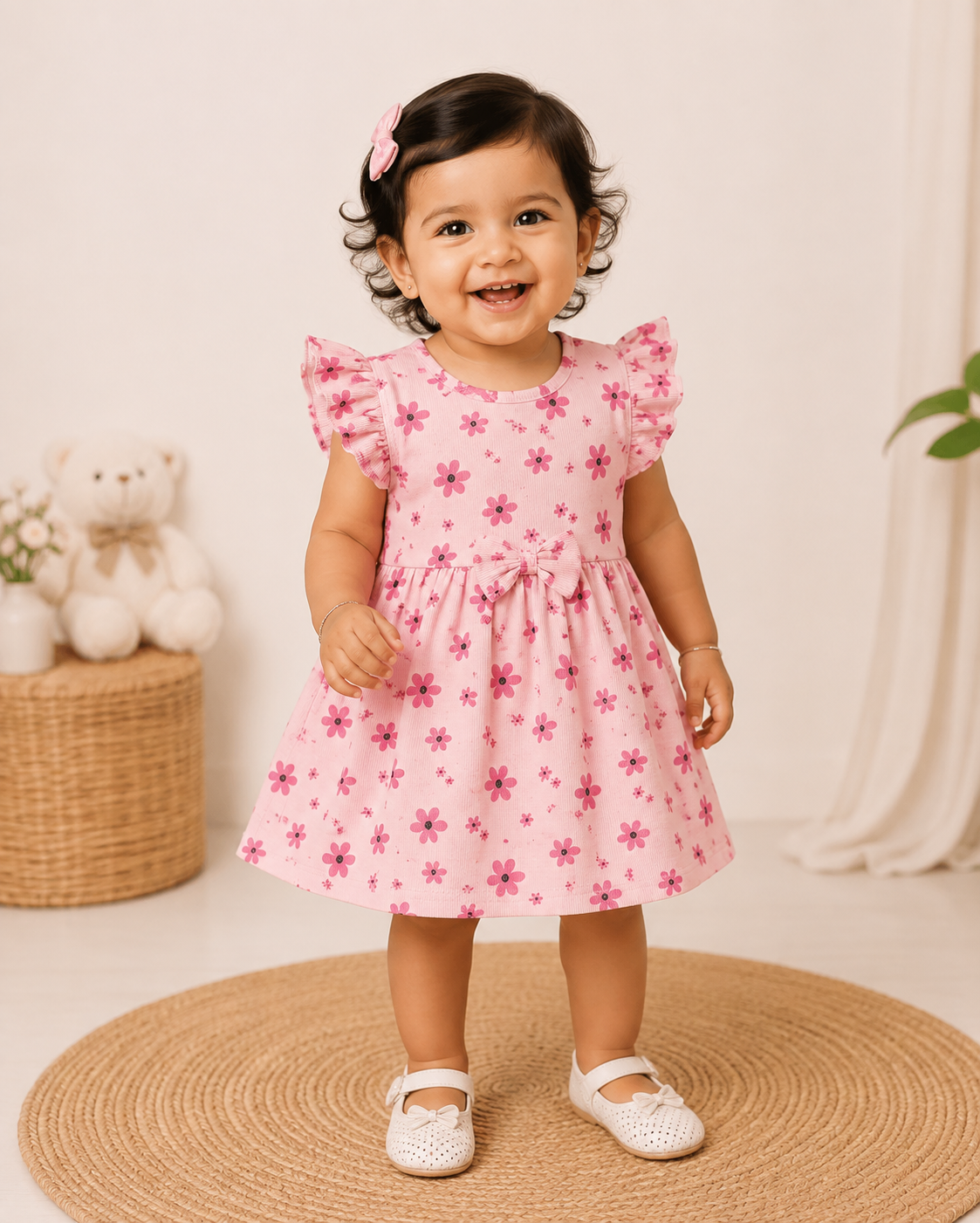 Frill Sleeve Frock - Buy 5 for 999₹