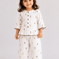 Girls Ruffle Neck Muslin Set- Buy 3 for 1250₹