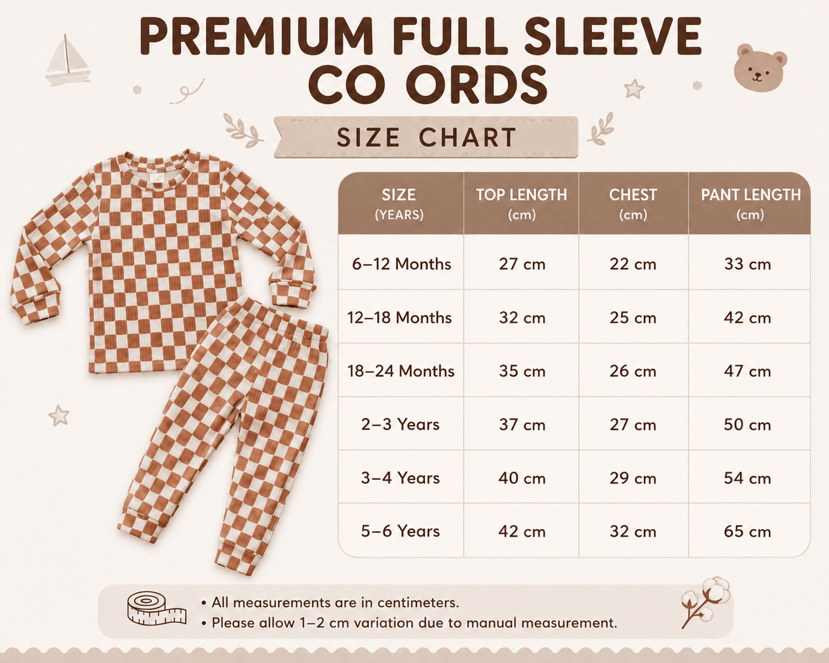 Full Sleeve Co-ords Set - Buy 3 for 999₹
