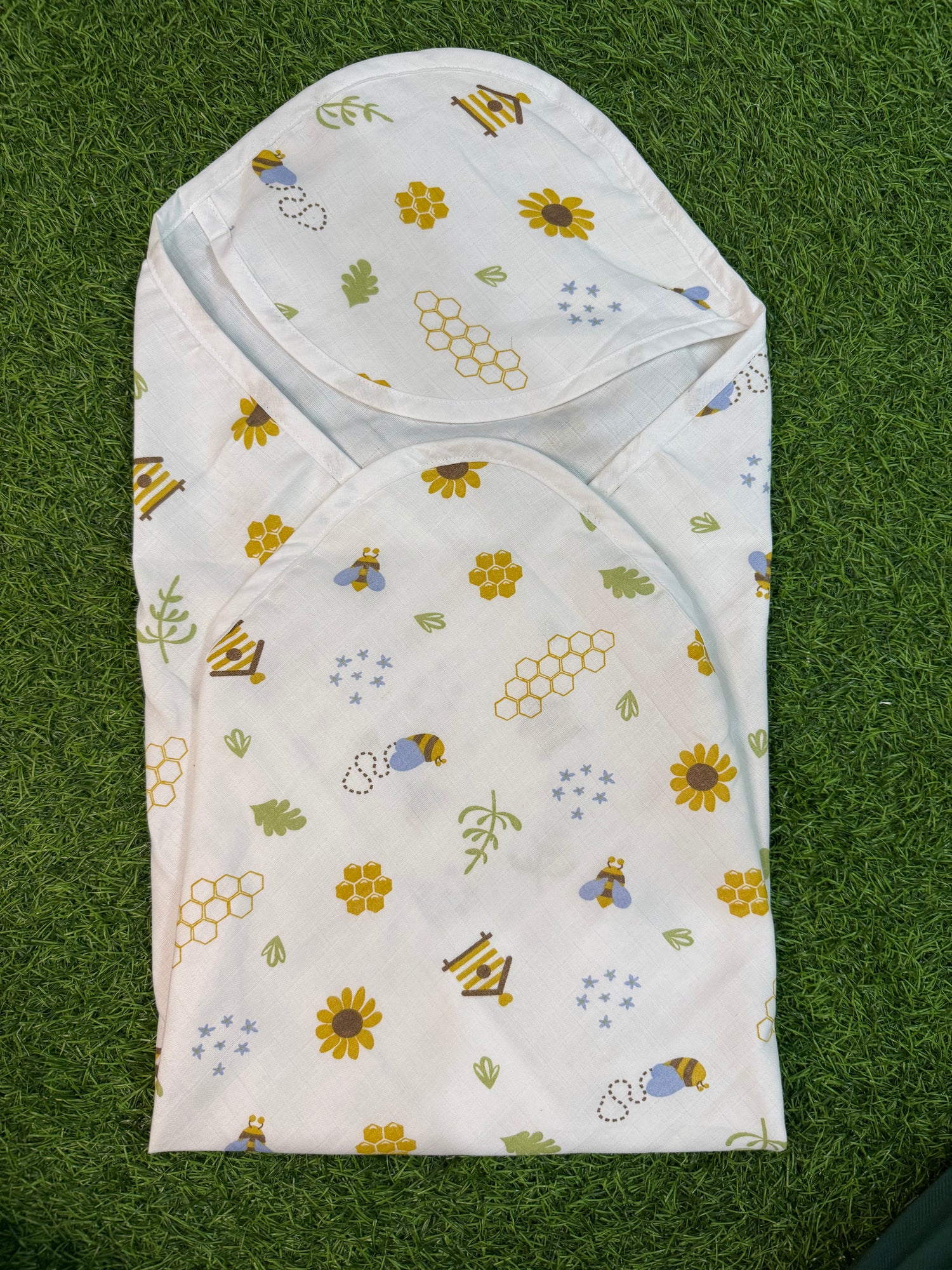 2 layer hooded towel