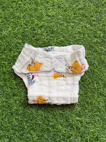 Crinkled Muslin Nappy